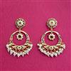 Cubic Zirconia Moti Earring With Gold Plating