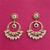 Cubic Zirconia Moti Earring With Gold Plating