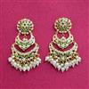 Cubic Zirconia Moti Earring With Gold Plating