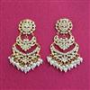 Cubic Zirconia Moti Earring With Gold Plating