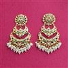 Cubic Zirconia Moti Earring With Gold Plating
