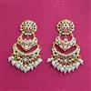 Cubic Zirconia Moti Earring With Gold Plating