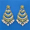 Cubic Zirconia Moti Earring With Gold Plating
