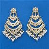 Cubic Zirconia Moti Earring With Gold Plating
