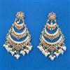 Cubic Zirconia Moti Earring With Gold Plating