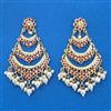 Cubic Zirconia Moti Earring With Gold Plating