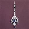 Cubic Zirconia Classic Tikka With Rhodium Plating
