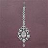 Cubic Zirconia Classic Tikka With Rhodium Plating