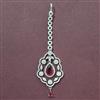 Cubic Zirconia Classic Tikka With Rhodium Plating