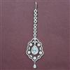 Cubic Zirconia Classic Tikka With Rhodium Plating