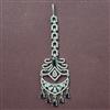 Cubic Zirconia Classic Tikka With Rhodium Plating