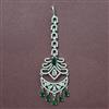 Cubic Zirconia Classic Tikka With Rhodium Plating