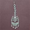 Cubic Zirconia Classic Tikka With Rhodium Plating