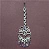 Cubic Zirconia Classic Tikka With Rhodium Plating