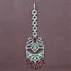 Cubic Zirconia Classic Tikka With Rhodium Plating