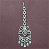 Cubic Zirconia Classic Tikka With Rhodium Plating