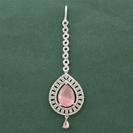 Cz Classic Tikka With Rhodium Plating