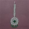 Cubic Zirconia Classic Tikka With Rhodium Plating