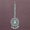Cubic Zirconia Classic Tikka With Rhodium Plating
