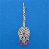 Cubic Zirconia Classic Tikka With 2 Tone Plating