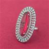 Cz Classic Ring With Rhodium Plating
