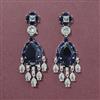 Cubic Zirconia Classic Earring With Rhodium Plating