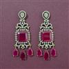 Cubic Zirconia Classic Earring With Mehndi Plating