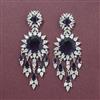 Cubic Zirconia Classic Earring With Rhodium Plating