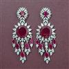 Cubic Zirconia Classic Earring With Rhodium Plating