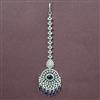 Cubic Zirconia Classic Tikka With Rhodium Plating