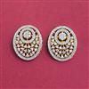 Cubic Zirconia Tops With Mehndi 2 Tone Rhodium Plating
