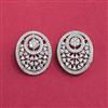 Cubic Zirconia Tops With Mehndi 2 Tone Rhodium Plating