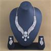 Cubic Zirconia Classic Necklace With 2 Tone Plating