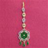 Cubic Zirconia Classic Tikka With 2 Tone Plating