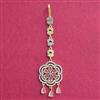 Cubic Zirconia Classic Tikka With 2 Tone Plating