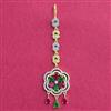 Cubic Zirconia Classic Tikka With 2 Tone Plating