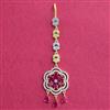 Cubic Zirconia Classic Tikka With 2 Tone Plating
