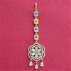 Cubic Zirconia Classic Tikka With 2 Tone Plating