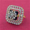 Cz Classic Ring With 2 Tone Plating