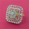 Cz Classic Ring With 2 Tone Plating
