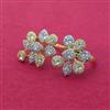 Cz Adjustable Ring With 2 Tone Rhodium Plating