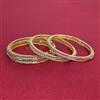 Cubic Zirconia Classic Bangles With 2 Tone Plating