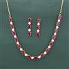 Cz Moti Necklace With Gold Plating