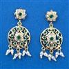 Cubic Zirconia Moti Earring With Gold Plating