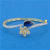Cubic Zirconia Openable Kada With 2 Tone Plating