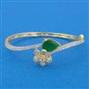Cubic Zirconia Openable Kada With 2 Tone Plating