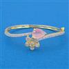 Cubic Zirconia Openable Kada With 2 Tone Plating
