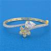 Cubic Zirconia Openable Kada With 2 Tone Plating
