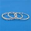 Cubic Zirconia Classic Bangles With Rhodium Plating