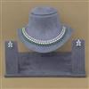 Cz Classic Necklace With Mehndi Plating